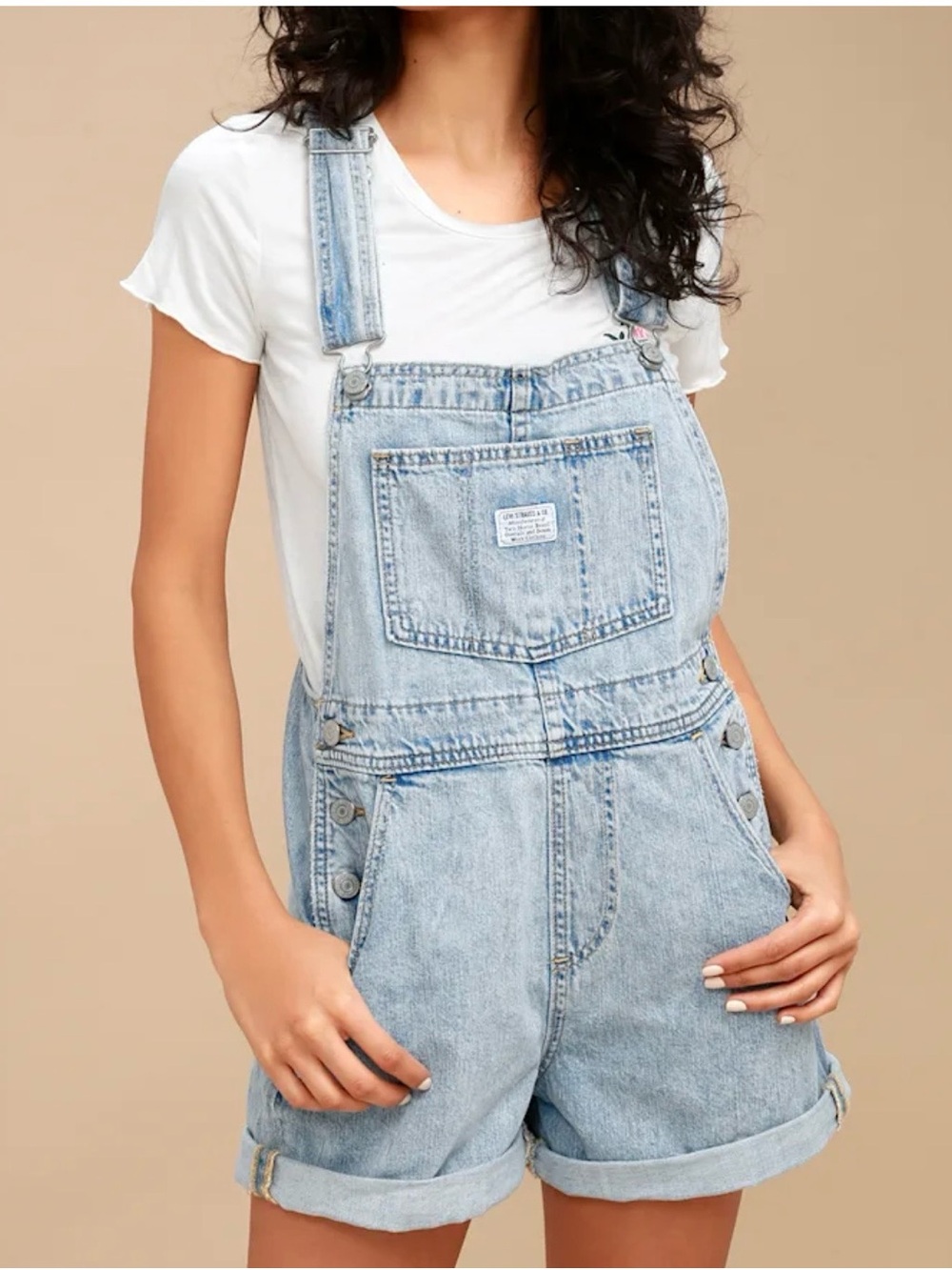Levi’s Vintage Shortall Light Wash Denim Overalls